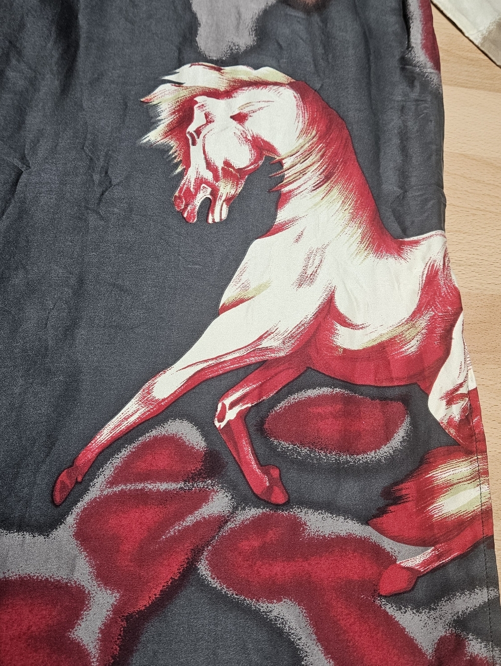 Neiman Marcus 100% Silk Horse Print Tunic Dress Large - Picture 7 of 7
